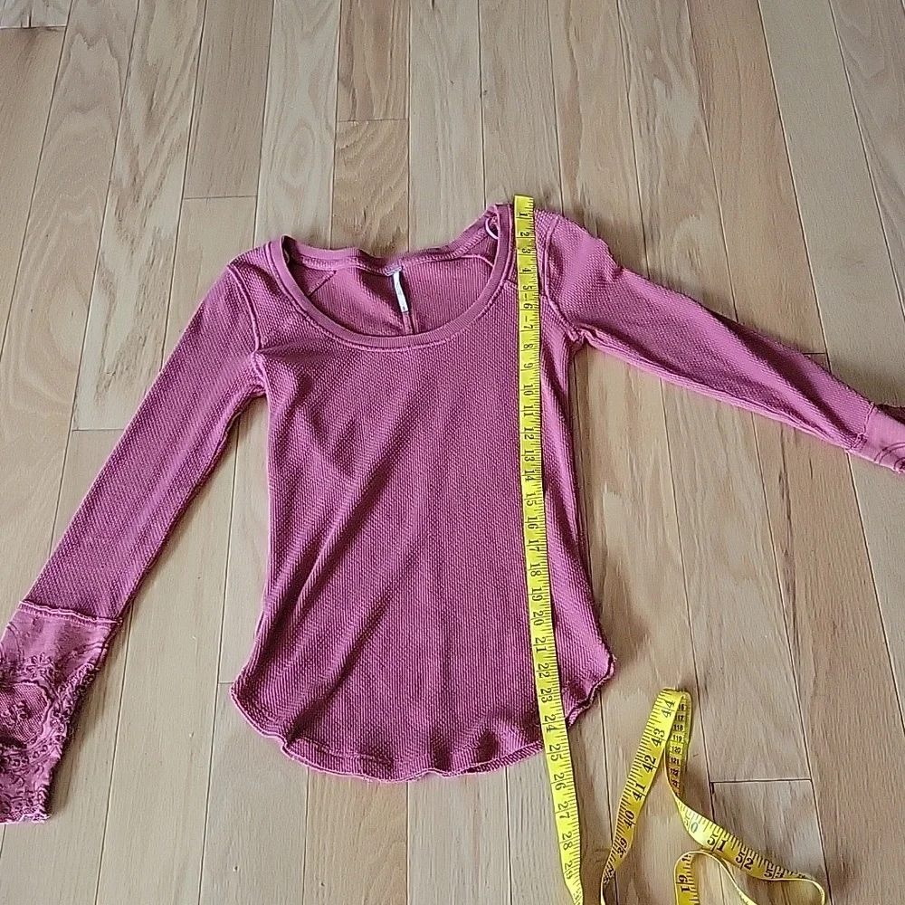 Free People Rare Lovely Lady Thermal Top